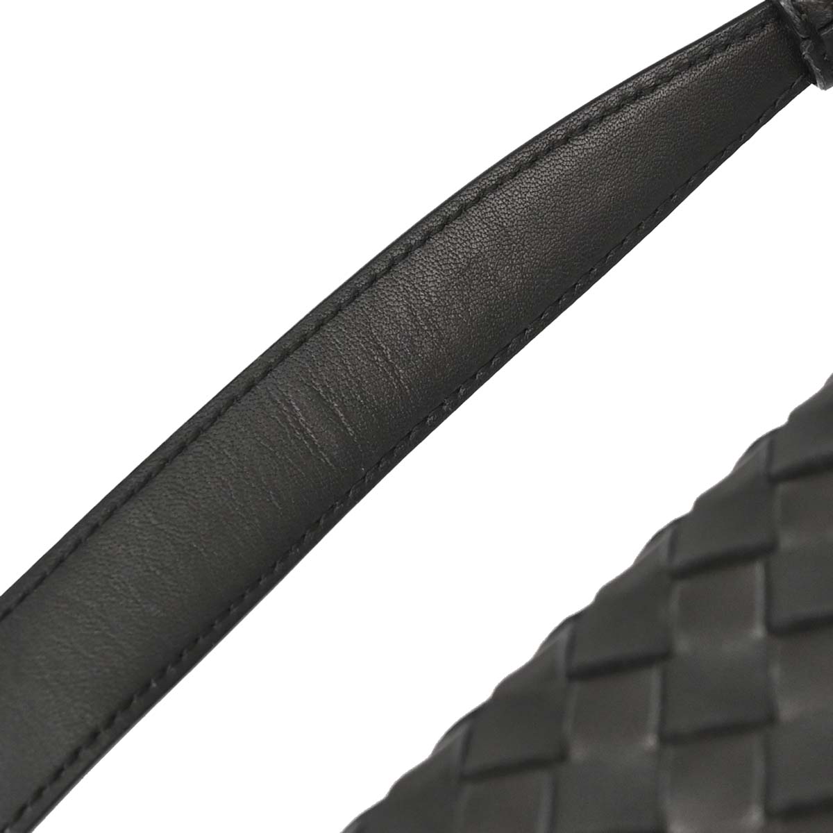 Bottega Veneta Black Lambskin Intrecciato Handbag