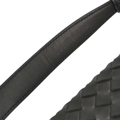 Bottega Veneta Black Lambskin Intrecciato Handbag