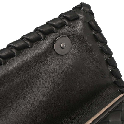 Bottega Veneta Black Lambskin Intrecciato Handbag