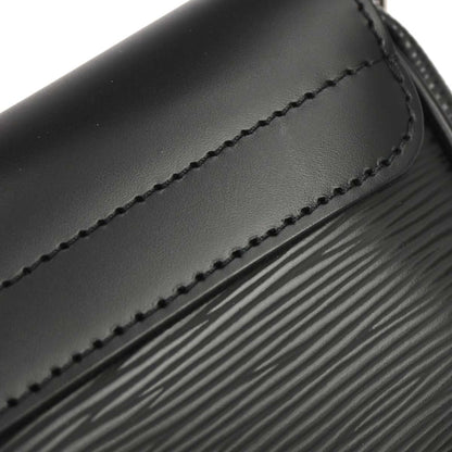 Louis Vuitton 2010 Black Epi Pochette Montaigne Handbag M59292