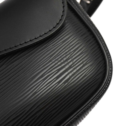 Louis Vuitton 2010 Black Epi Pochette Montaigne Handbag M59292