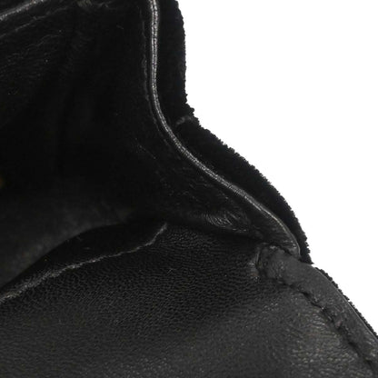 Chanel Black Velvet Camellia Choco Bar Shoulder Bag