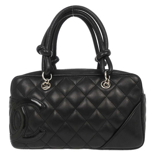 Chanel Black Calfskin Cambon Ligne Handbag