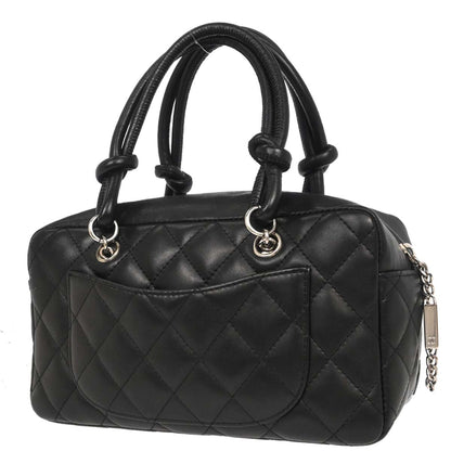 Chanel Black Calfskin Cambon Ligne Handbag