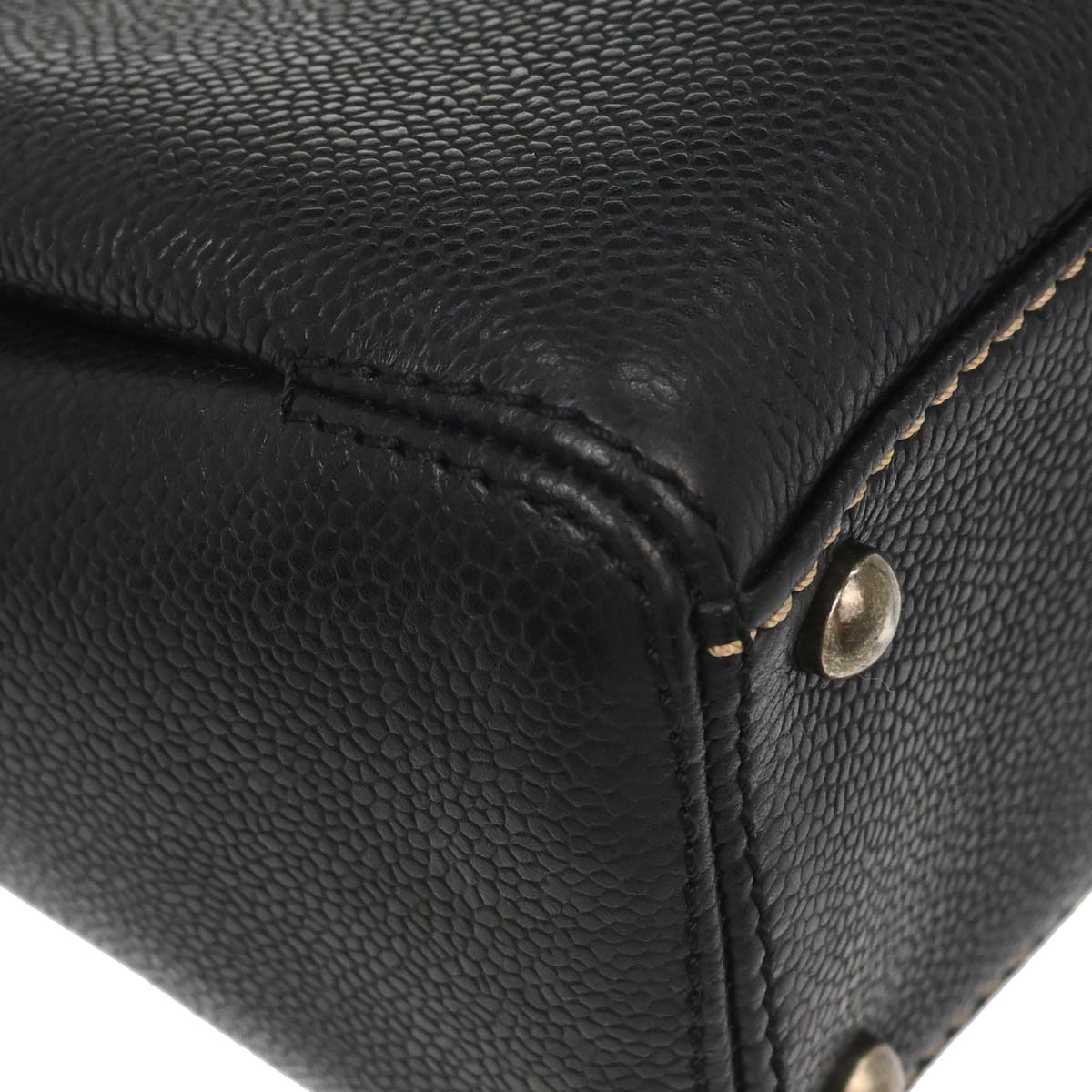 Chanel Black Caviar Skin Handbag