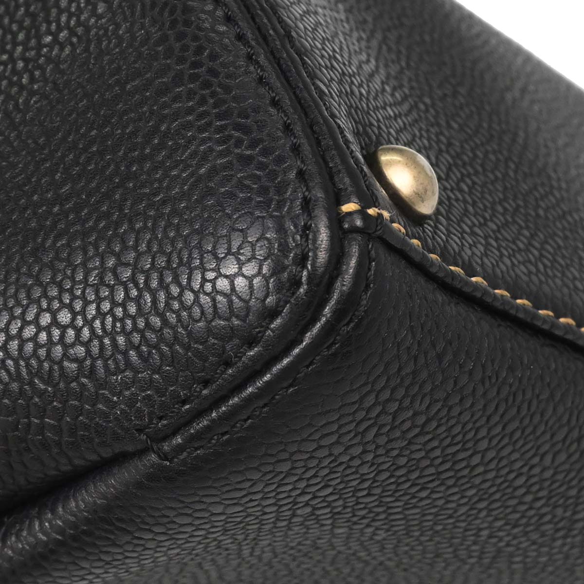 Chanel Black Caviar Skin Handbag