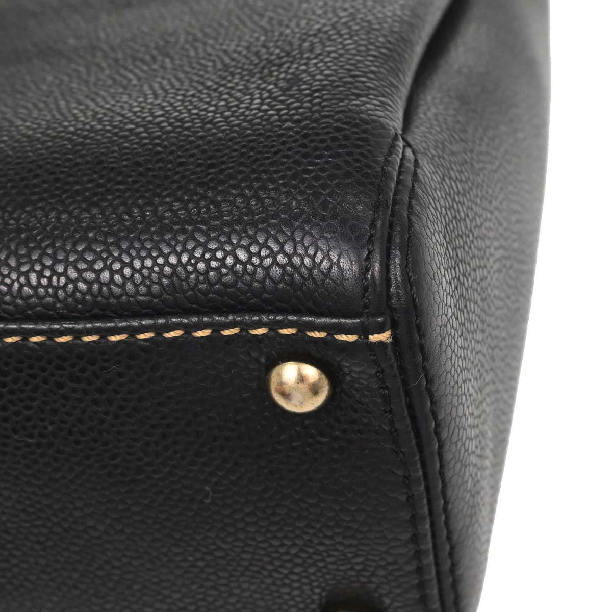 Chanel Black Caviar Skin Handbag