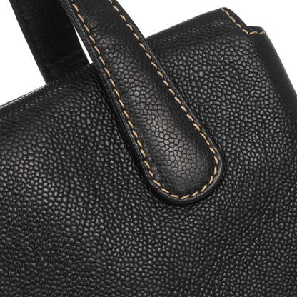 Chanel Black Caviar Skin Handbag