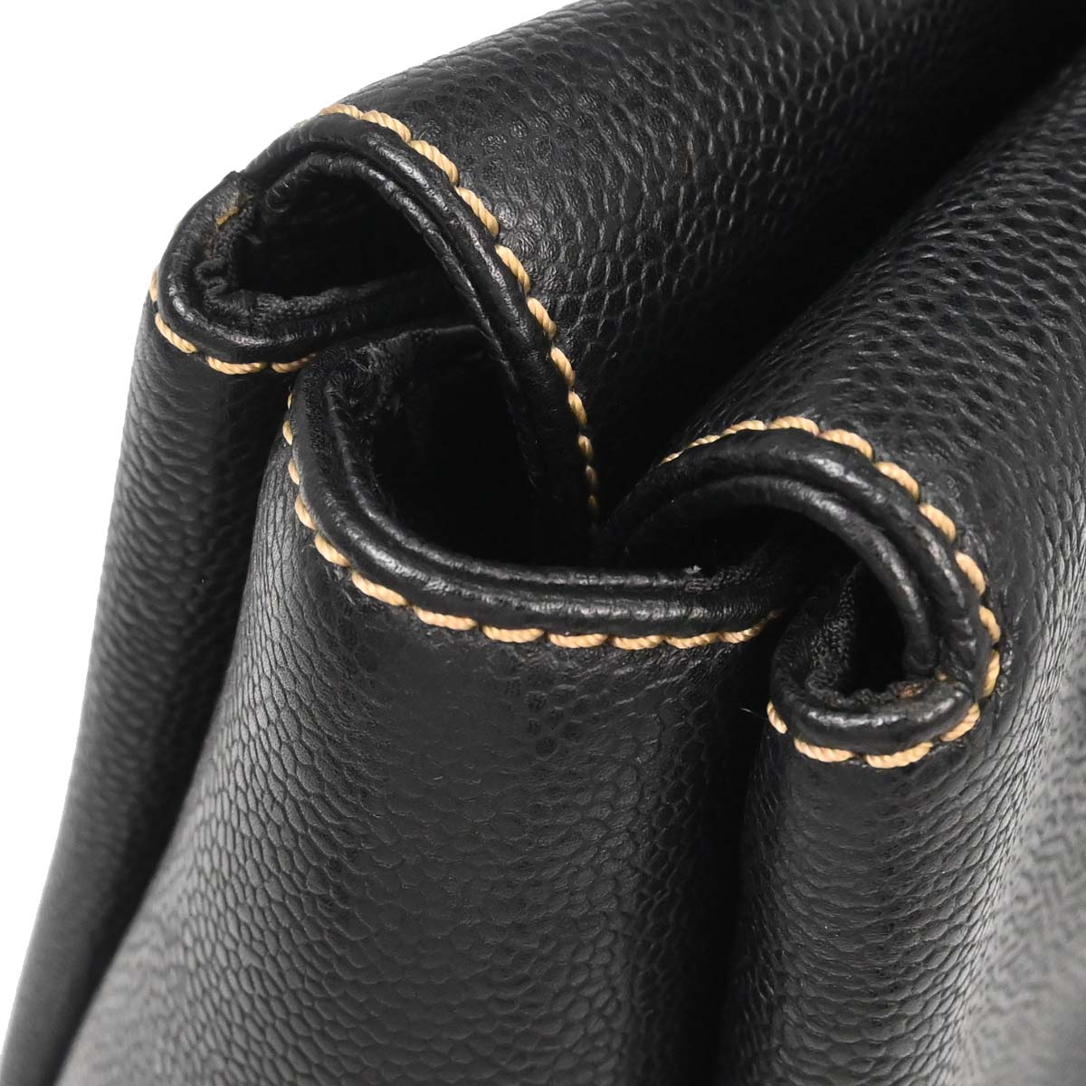 Chanel Black Caviar Skin Handbag