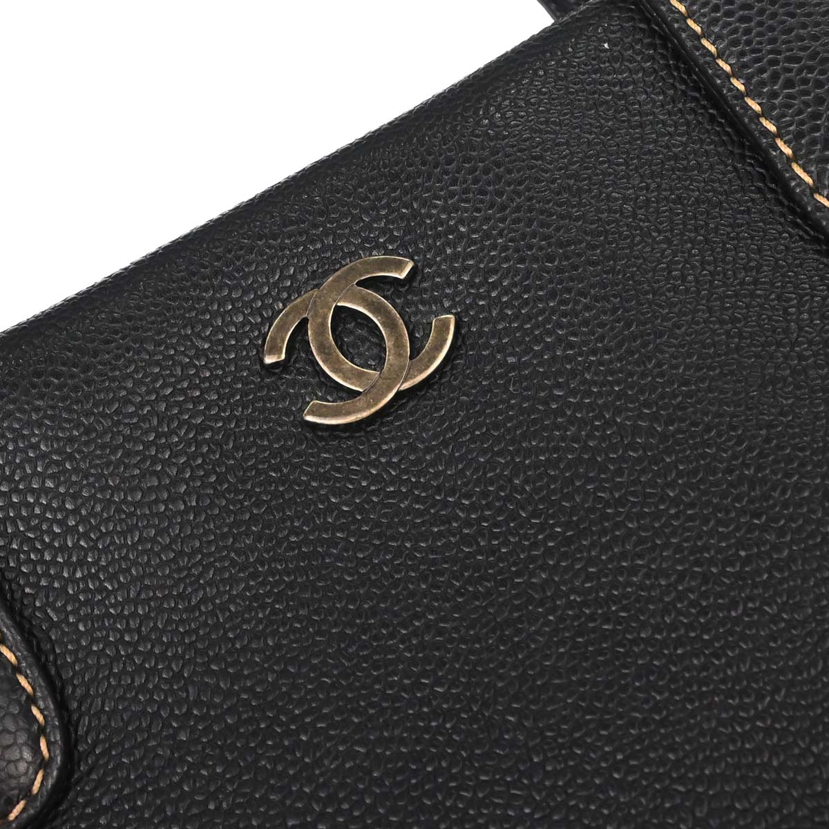 Chanel Black Caviar Skin Handbag