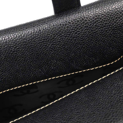 Chanel Black Caviar Skin Handbag