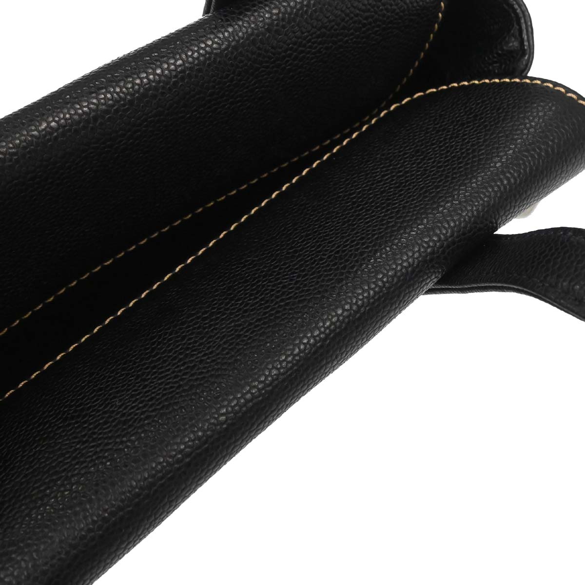 Chanel Black Caviar Skin Handbag