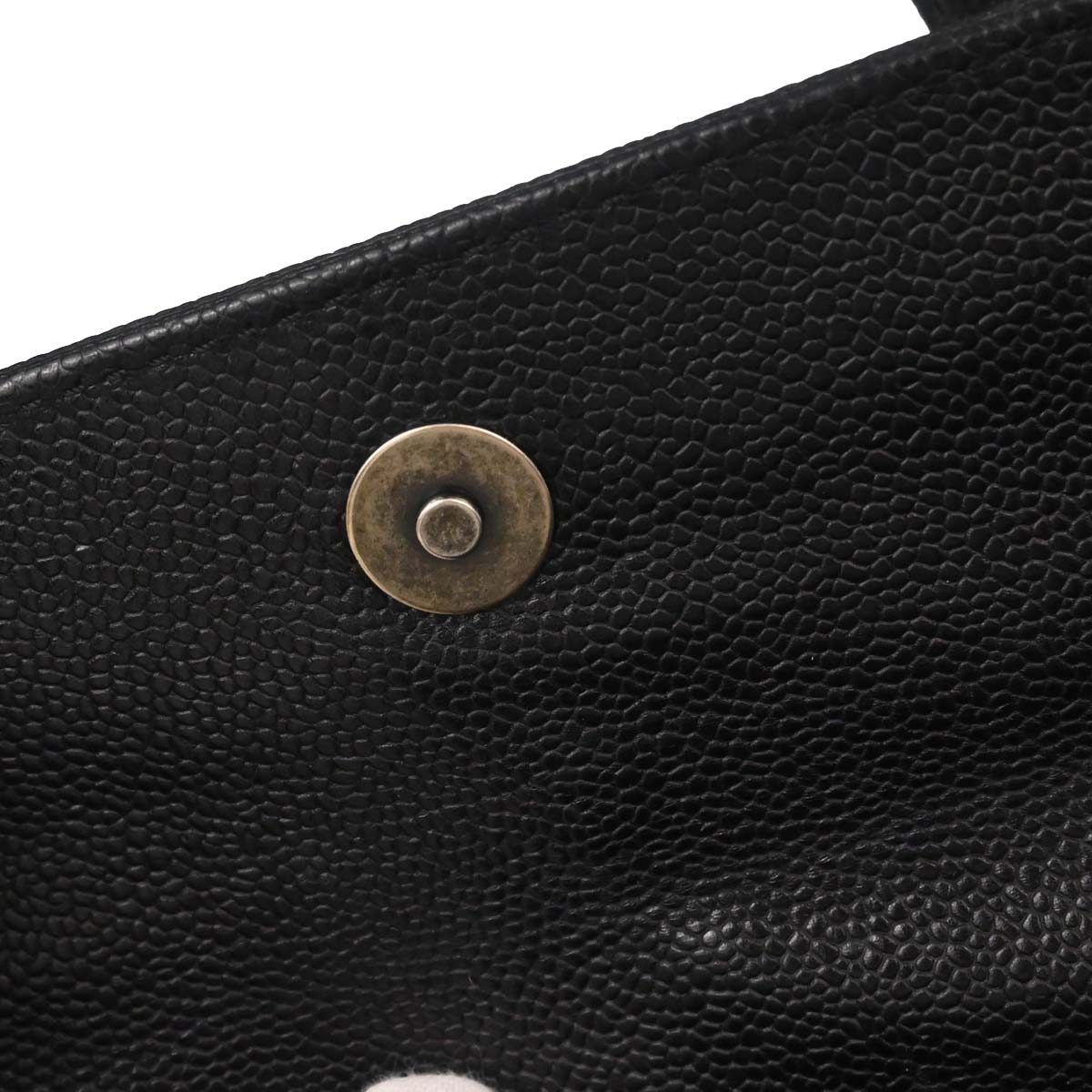 Chanel Black Caviar Skin Handbag