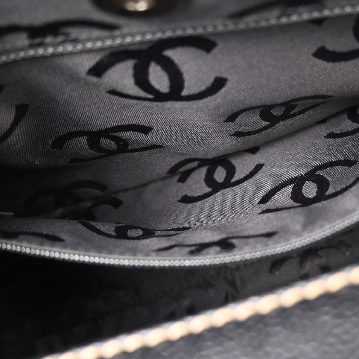 Chanel Black Caviar Skin Handbag
