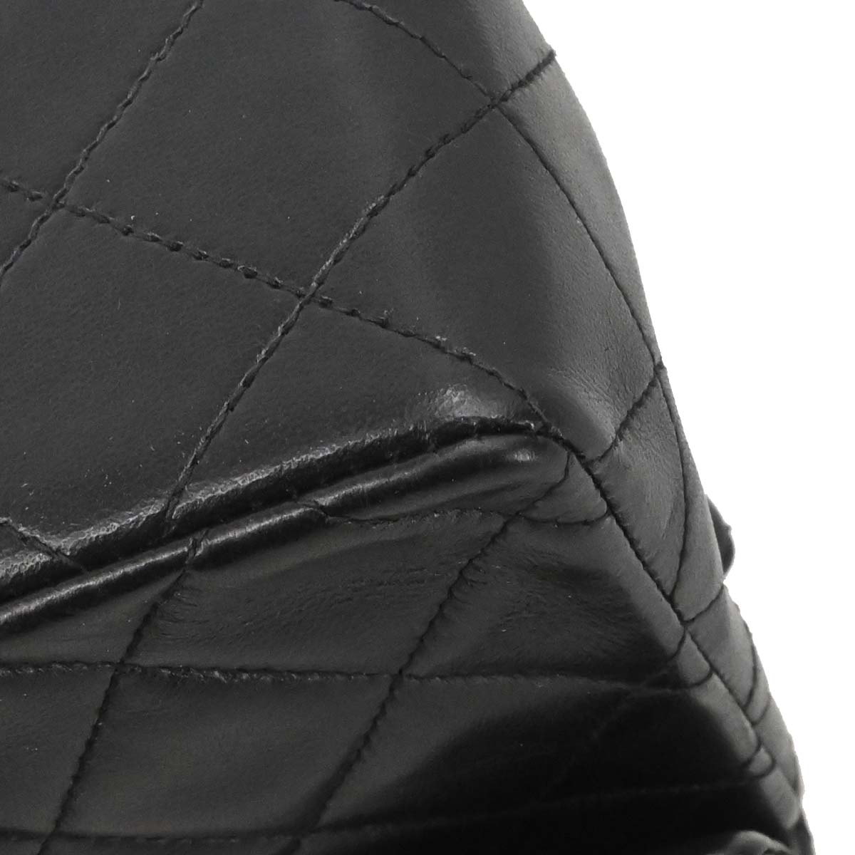 Chanel 1994-1996 Black Lambskin Mini Classic Square Flap Shoulder Bag 17