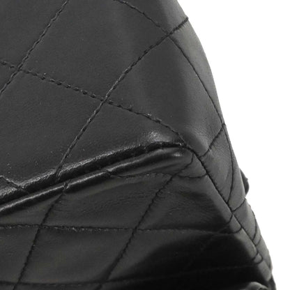 Chanel 1994-1996 Black Lambskin Mini Classic Square Flap Shoulder Bag 17