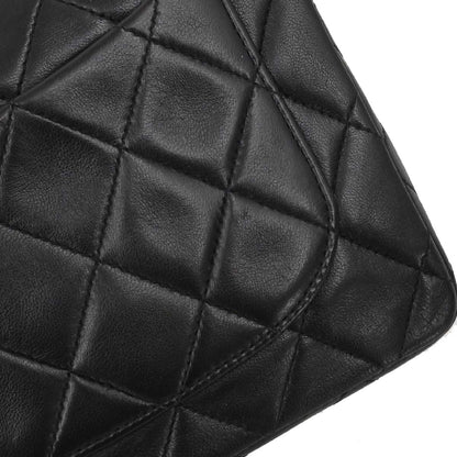 Chanel 1994-1996 Black Lambskin Mini Classic Square Flap Shoulder Bag 17