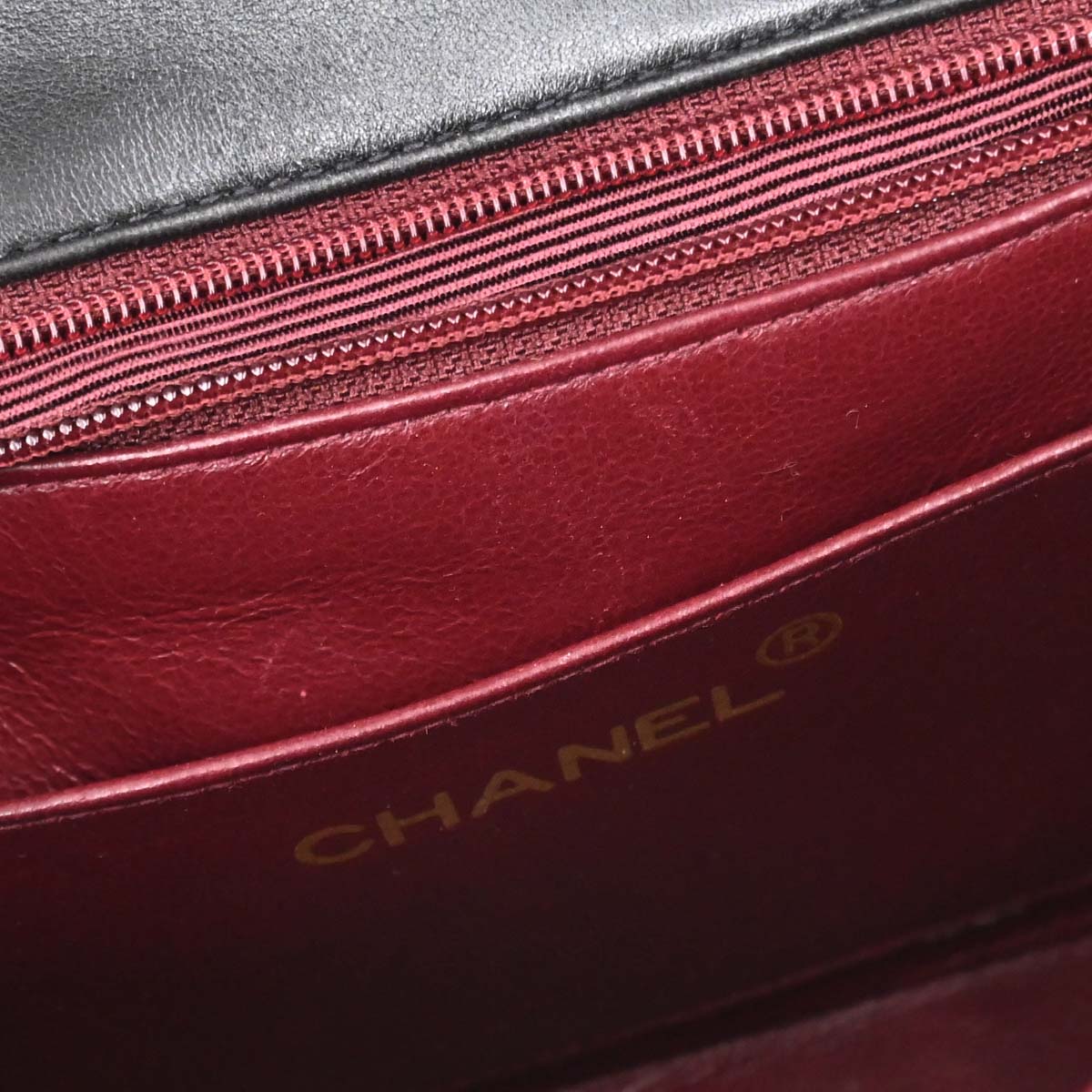 Chanel 1994-1996 Black Lambskin Mini Classic Square Flap Shoulder Bag 17