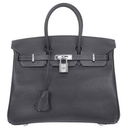 Hermes Graphite Epsom Birkin 25 Handbag
