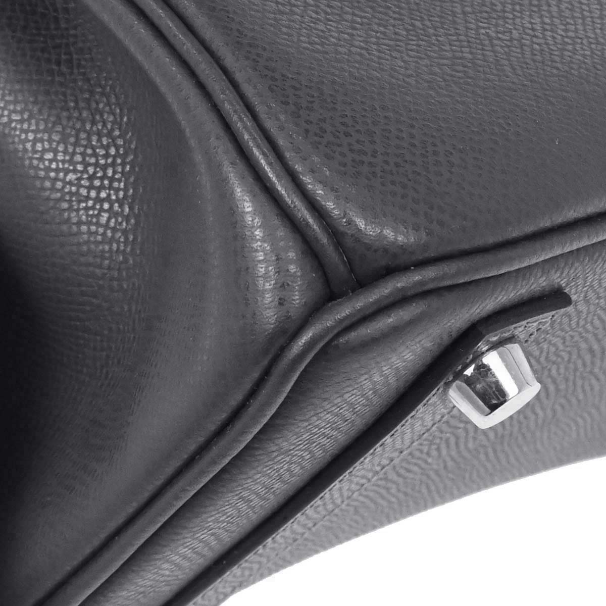 Hermes Graphite Epsom Birkin 25 Handbag