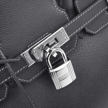 Hermes Graphite Epsom Birkin 25 Handbag