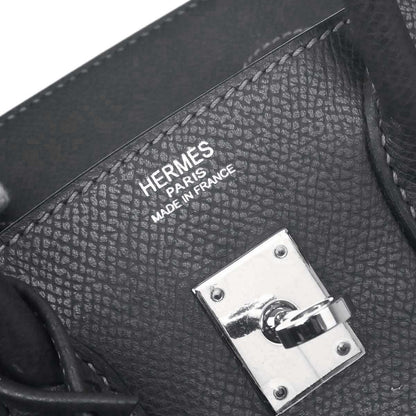 Hermes Graphite Epsom Birkin 25 Handbag