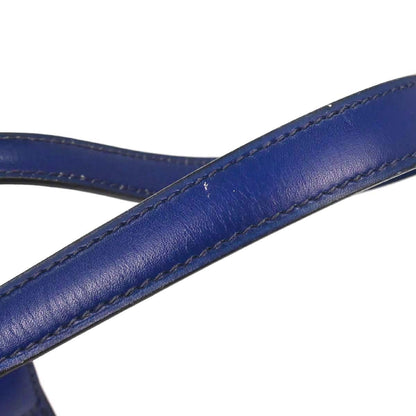 Hermes Blue Saphir Box Calf Mini Kelly 20 Sellier Handbag