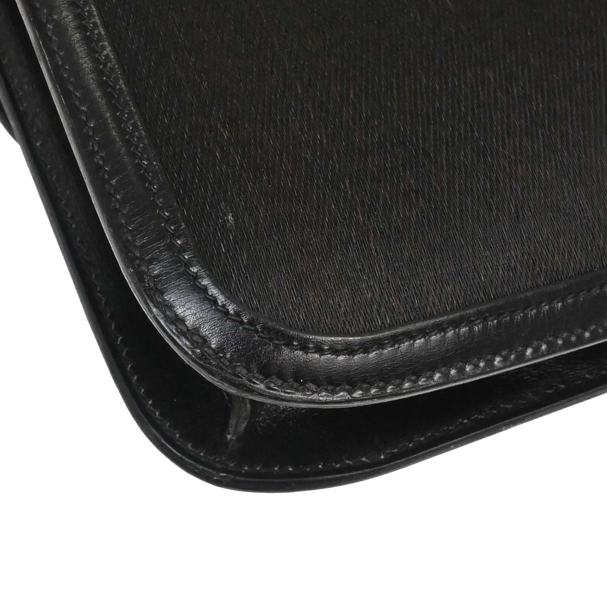 Hermes Black Crinoline Box Calf Constance 23 Shoulder Bag
