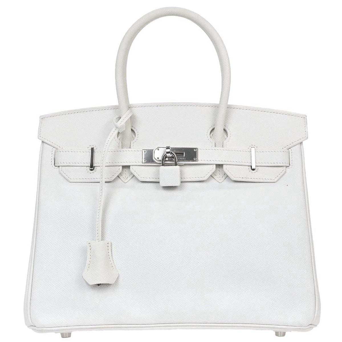 Hermes White Epsom Birkin 30 Handbag