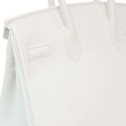 Hermes White Epsom Birkin 30 Handbag