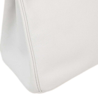 Hermes White Epsom Birkin 30 Handbag