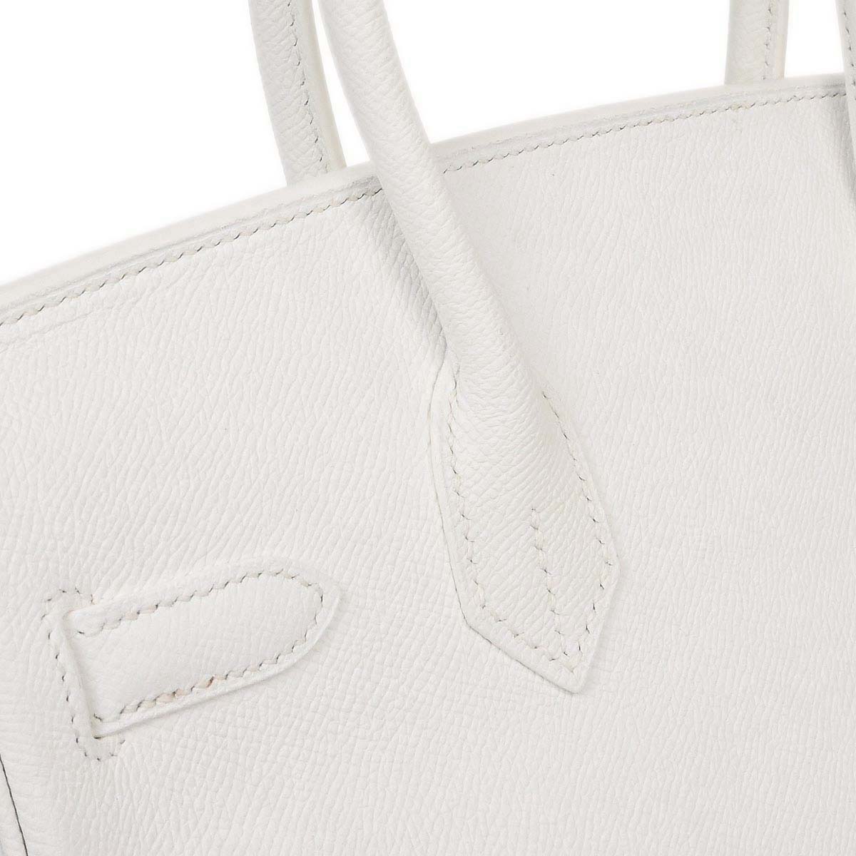 Hermes White Epsom Birkin 30 Handbag