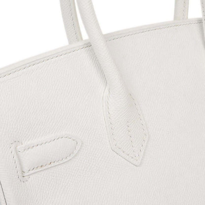 Hermes White Epsom Birkin 30 Handbag