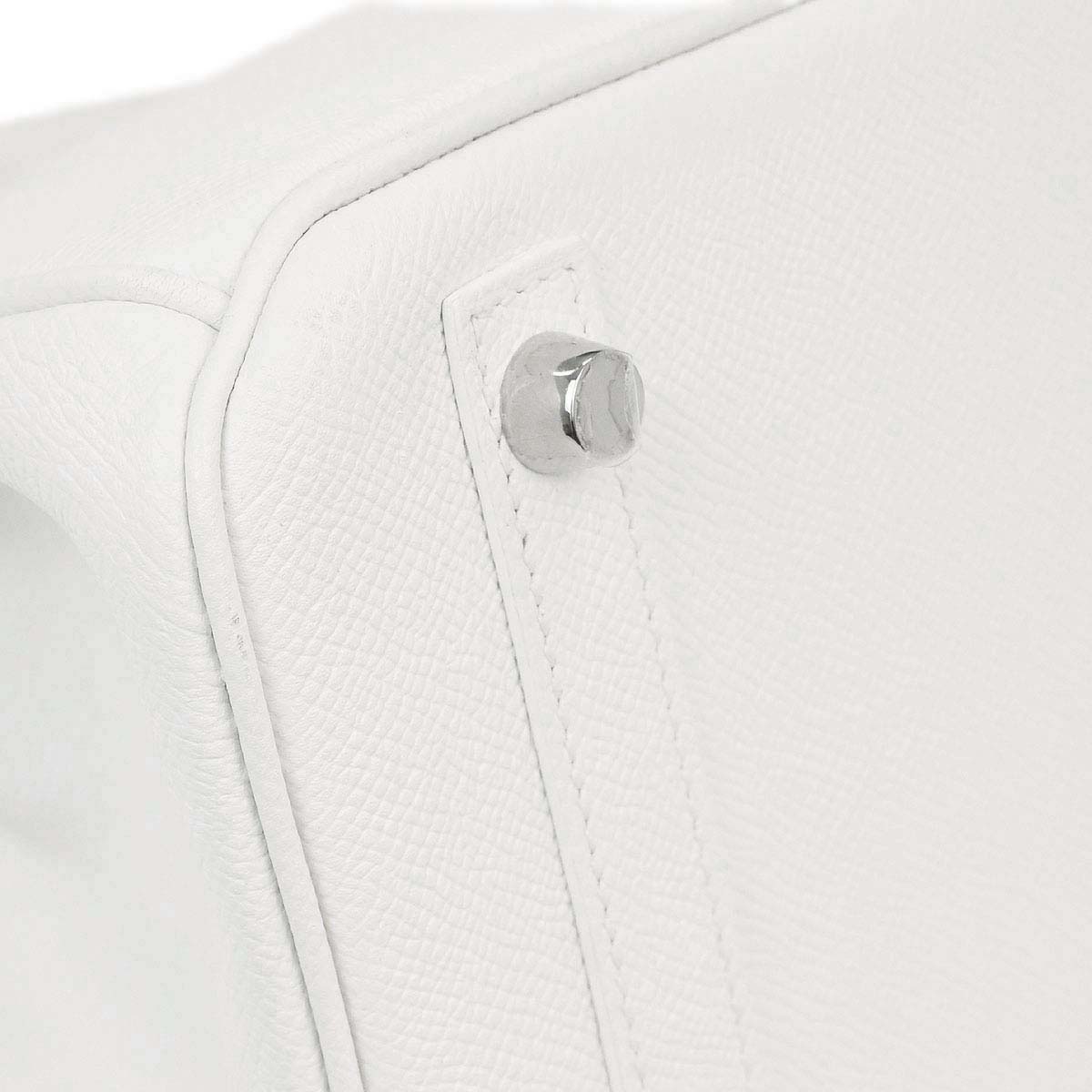 Hermes White Epsom Birkin 30 Handbag