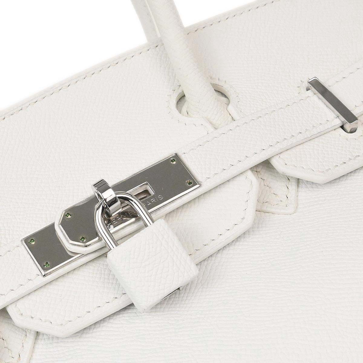Hermes White Epsom Birkin 30 Handbag