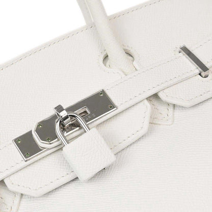 Hermes White Epsom Birkin 30 Handbag