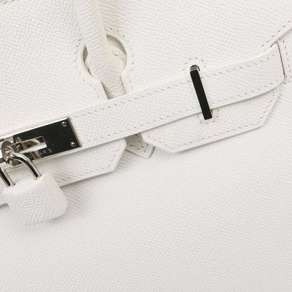 Hermes White Epsom Birkin 30 Handbag