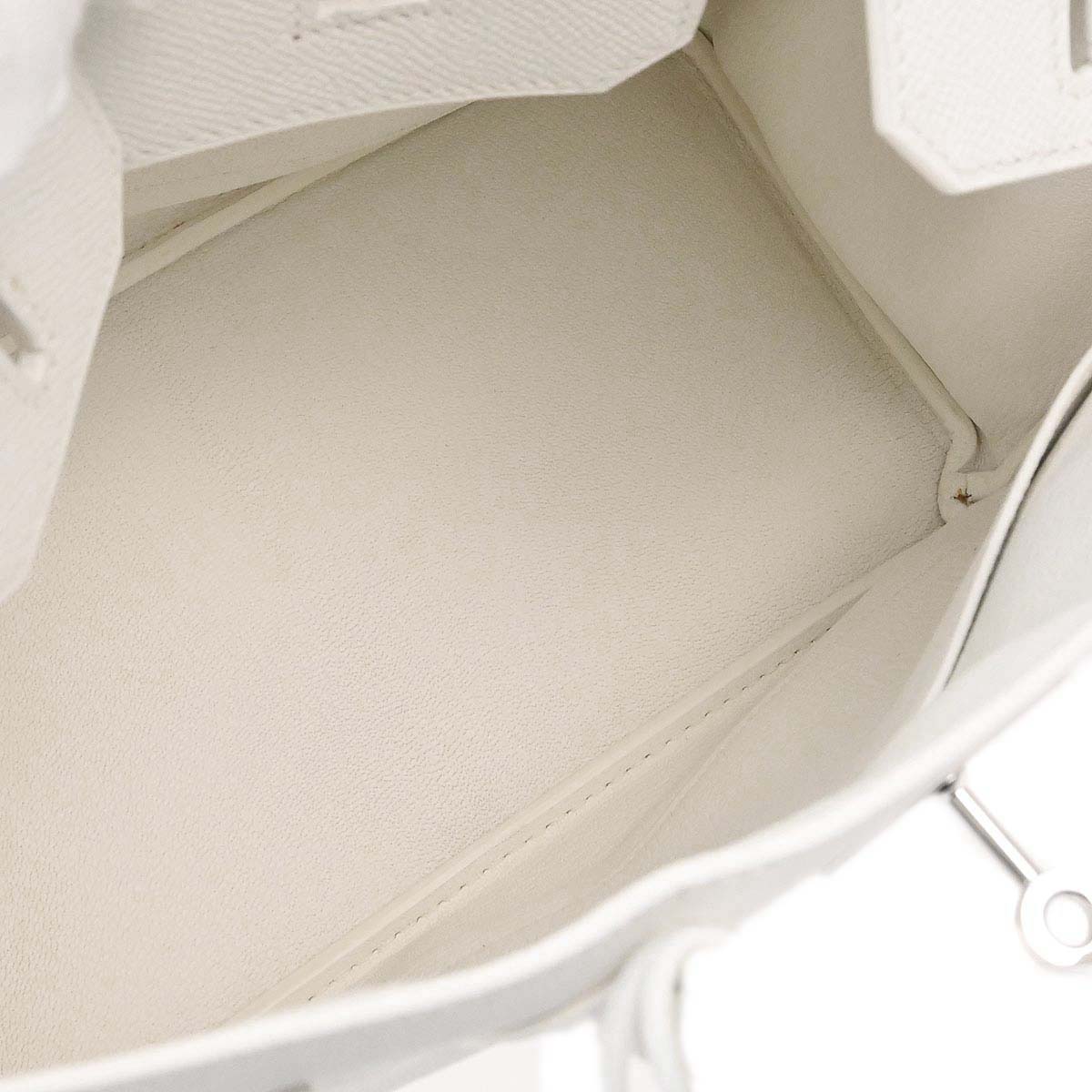 Hermes White Epsom Birkin 30 Handbag
