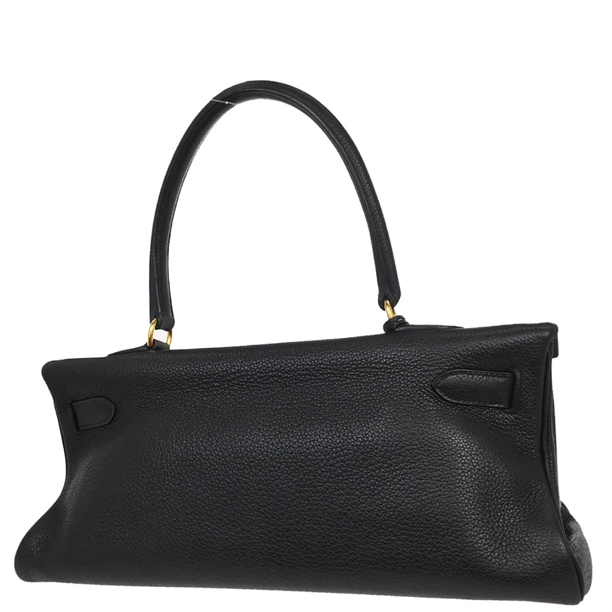 Hermes Black Togo Shoulder Kelly Handbag