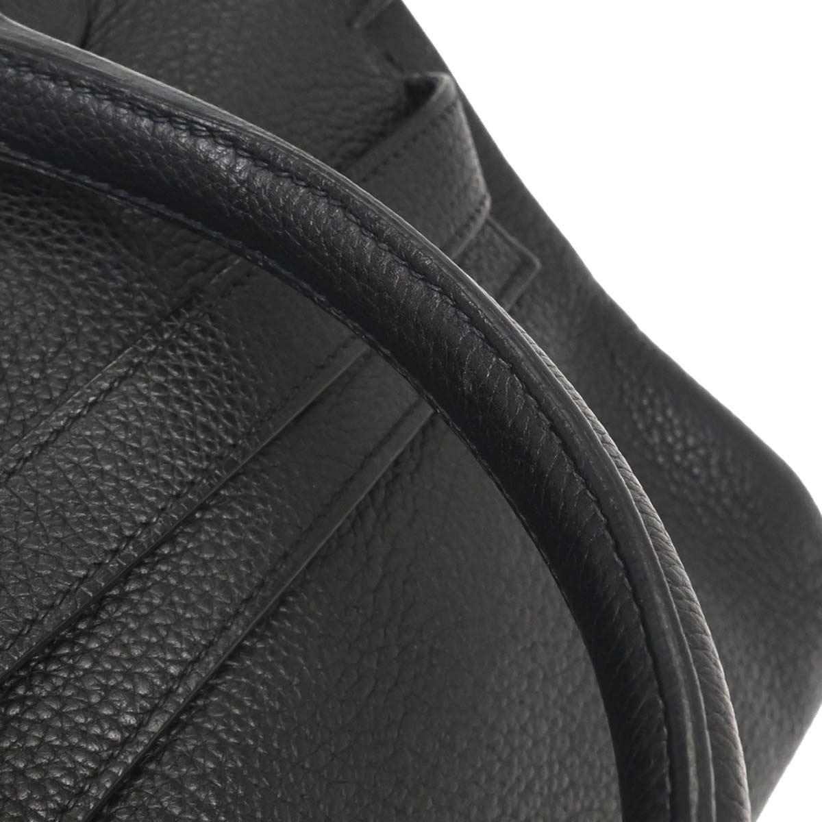 Hermes Black Togo Shoulder Kelly Handbag