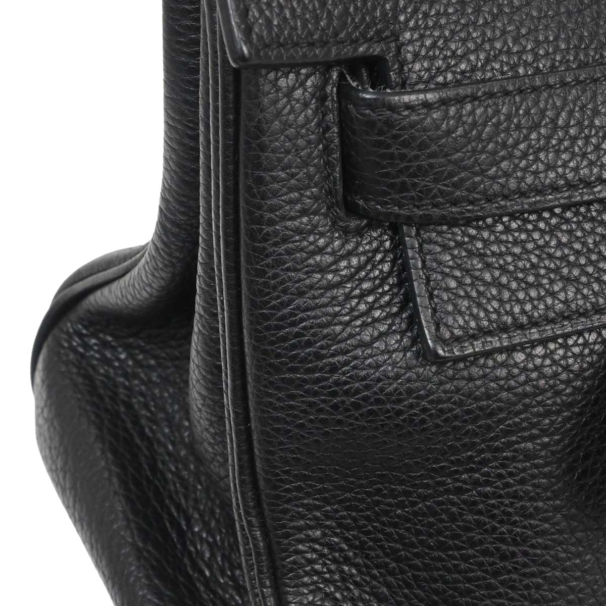 Hermes Black Togo Shoulder Kelly Handbag