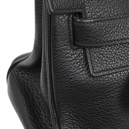 Hermes Black Togo Shoulder Kelly Handbag