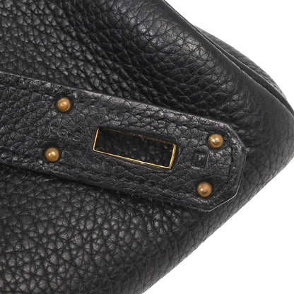 Hermes Black Togo Shoulder Kelly Handbag