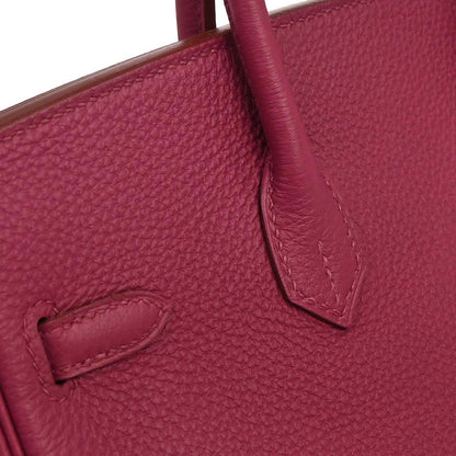 Hermes Ruby Togo Birkin 25 Handbag