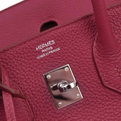 Hermes Ruby Togo Birkin 25 Handbag