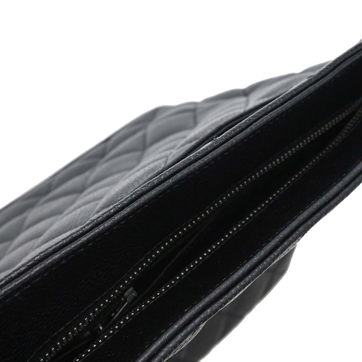 Chanel 2000-2002 Black Caviar Skin Medallion Tote Handbag