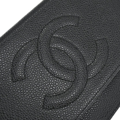 Chanel Black Caviar Skin Timeless WOC Wallet on Chain Bag