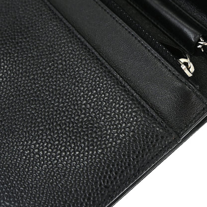 Chanel Black Caviar Skin Timeless WOC Wallet on Chain Bag