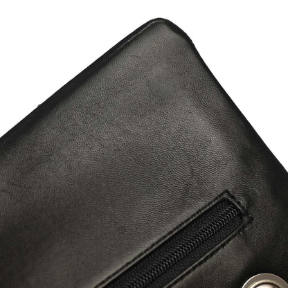 Chanel Black Camellia Embossed Lambskin Medium Classic Double Flap Bag