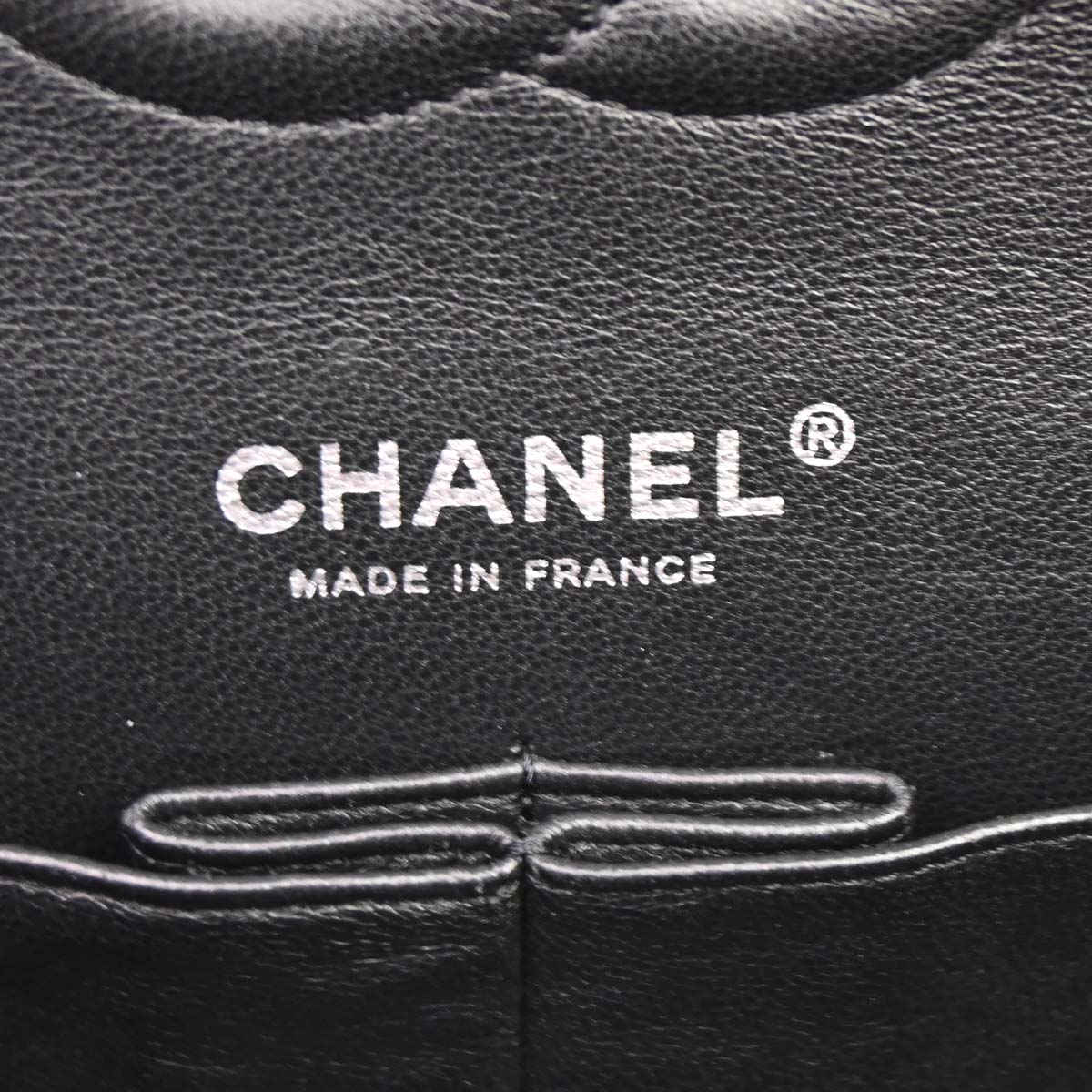Chanel Black Camellia Embossed Lambskin Medium Classic Double Flap Bag